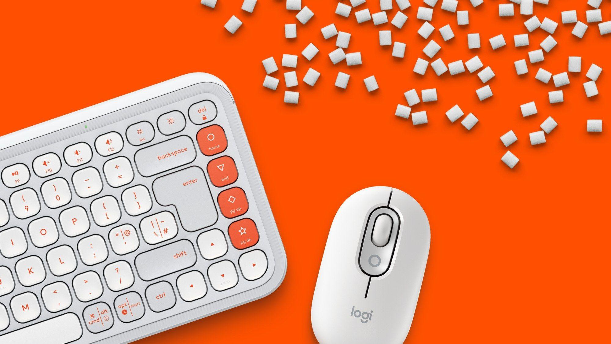 Conjunto de Teclado e Rato LOGITECH POP Icon Combo (Francês - Teclas de tesoura - Mini - Branco), miniatura 6