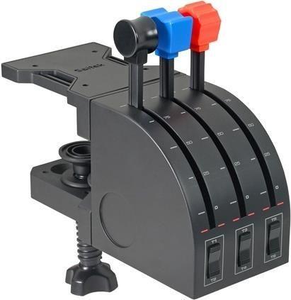 Quadrante de Acelerador para Simulador de Voo LOGITECH G Saitek PRO Flight Throttle Quadrant (Windows XP, XP64, Vista - Com fios - USB - Preto)