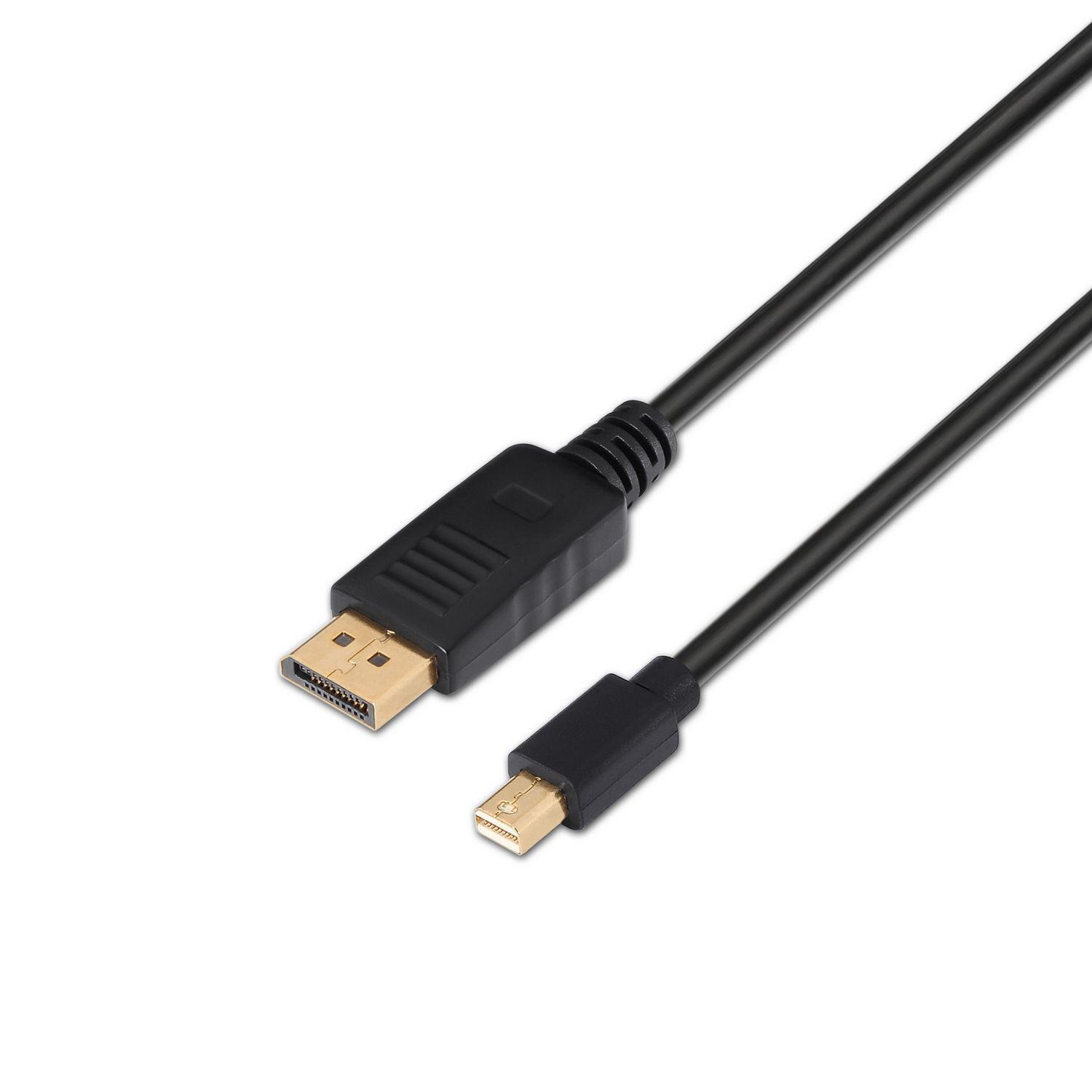 Cabo AISENS A124-0132 (3 m - Mini DisplayPort - Monitores e televisores 4K - Preto)