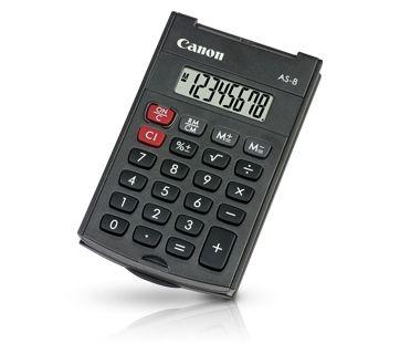 Calculadora CANON AS-8 HB EMEA (Plástico - Cinzento) — miniatura 2