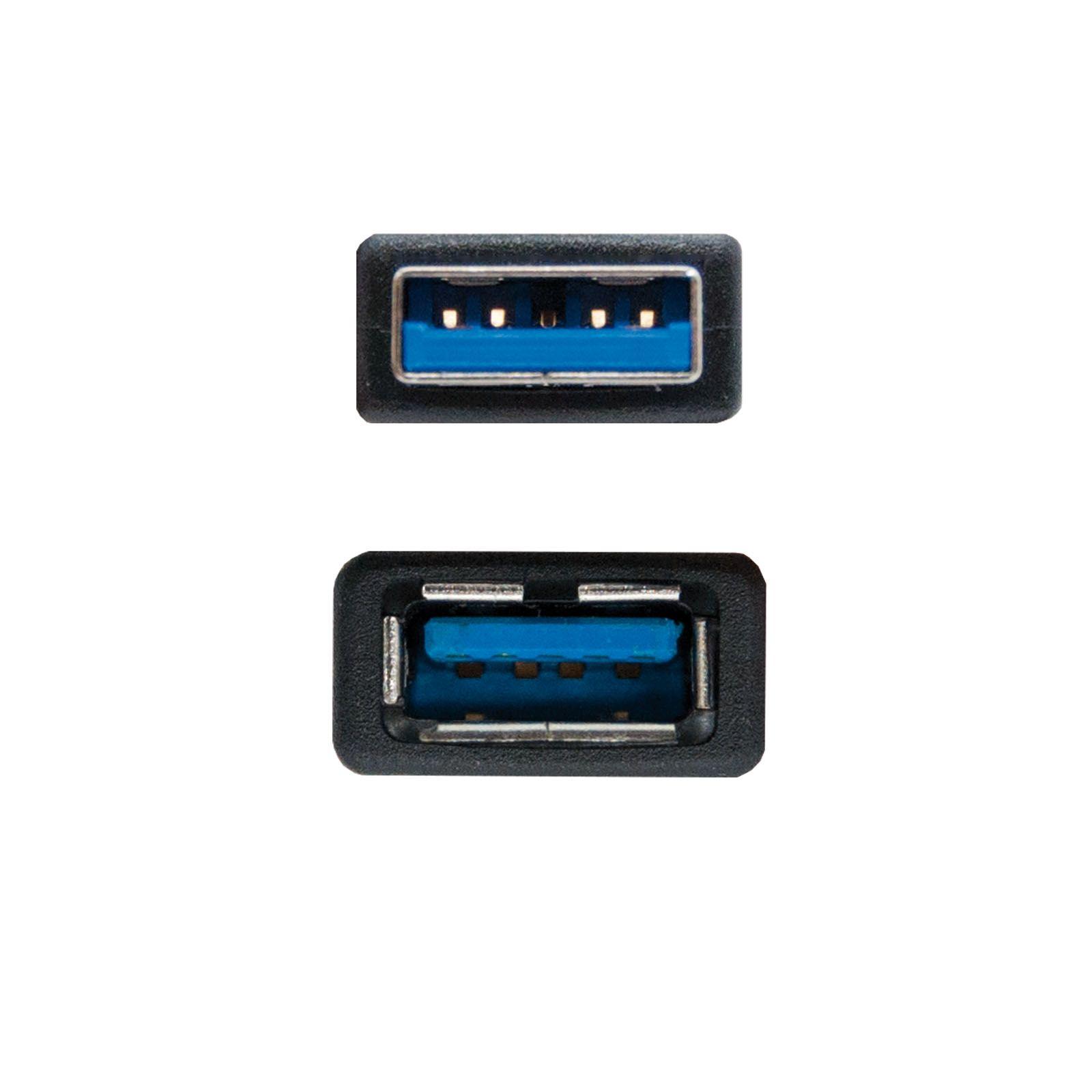 Cabo de Extensão USB NANOCABLE 10.01.0902-BK (2 m - USB A - Preto) — miniatura 3