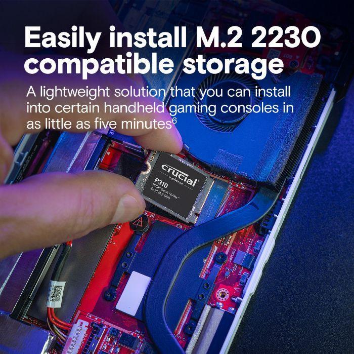 SSD CRUCIAL P310 (2 TB - M.2 2230 - NVMe PCIe Gen4 x4), miniatura 4