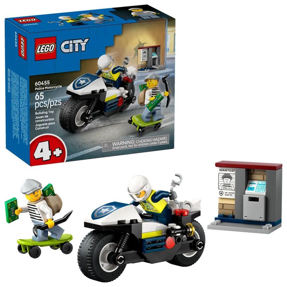 LEGO 60455 City Perseguição com Mota da Polícia (4+ anos - 65 peças), miniatura 4