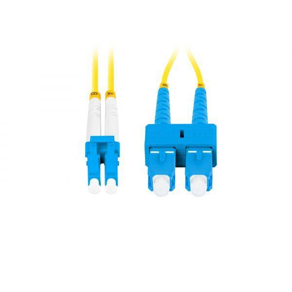 Cabo de Fibra Ótica LANBERG FO-SULU-SD11-0010-YE (1 m - SC/UPC para LC/UPC - G.657.A1 - Amarelo), miniatura 3