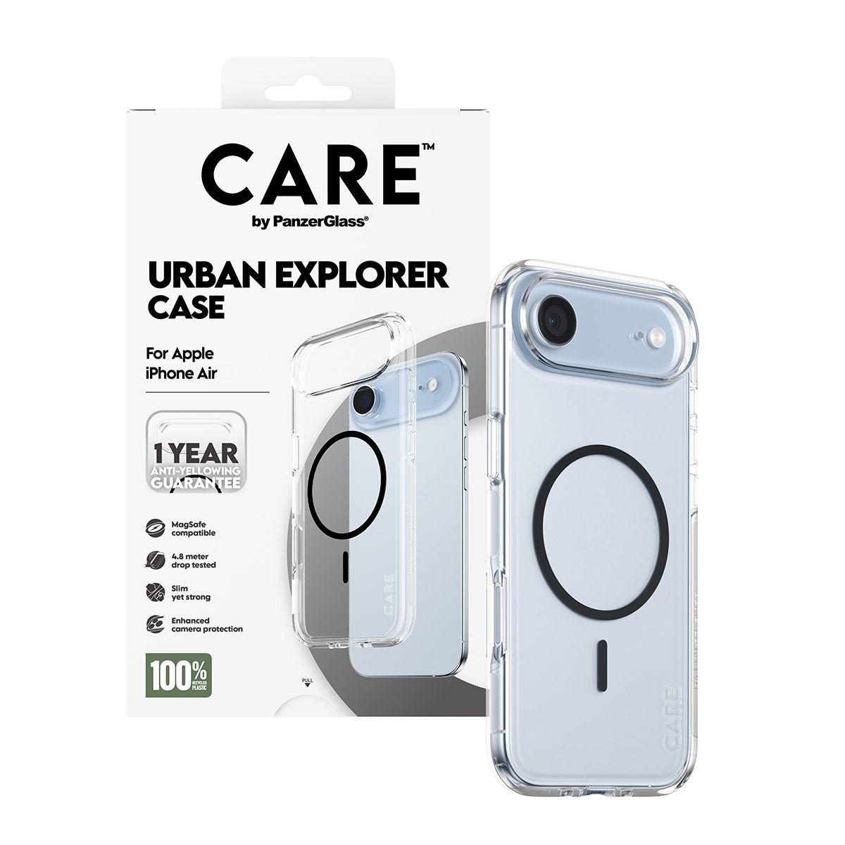 Capa PANZERGLASS CARE by Urban Explorer para iPhone Air (Apple - Preto) — miniatura 5