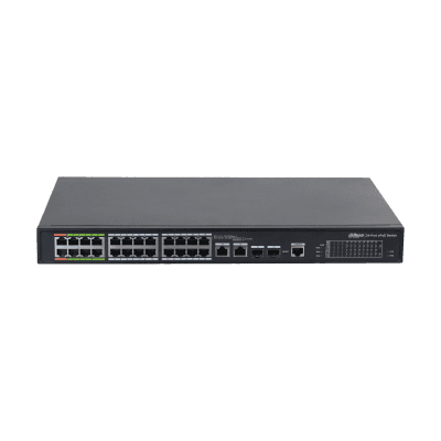 Switch Gerido DAHUA DH-LR2226-24ET-360-V2 (Gigabit Ethernet - 0,34 MB - 8,8 Gbit/s - Preto), miniatura 3