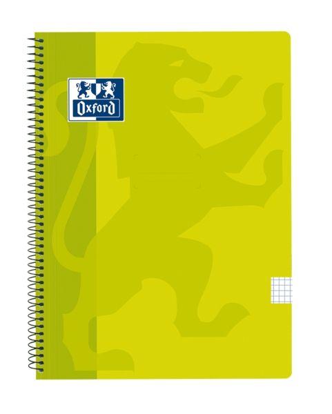 Caderno Espiral OXFORD School Classic (Plástico translúcido - Lima)