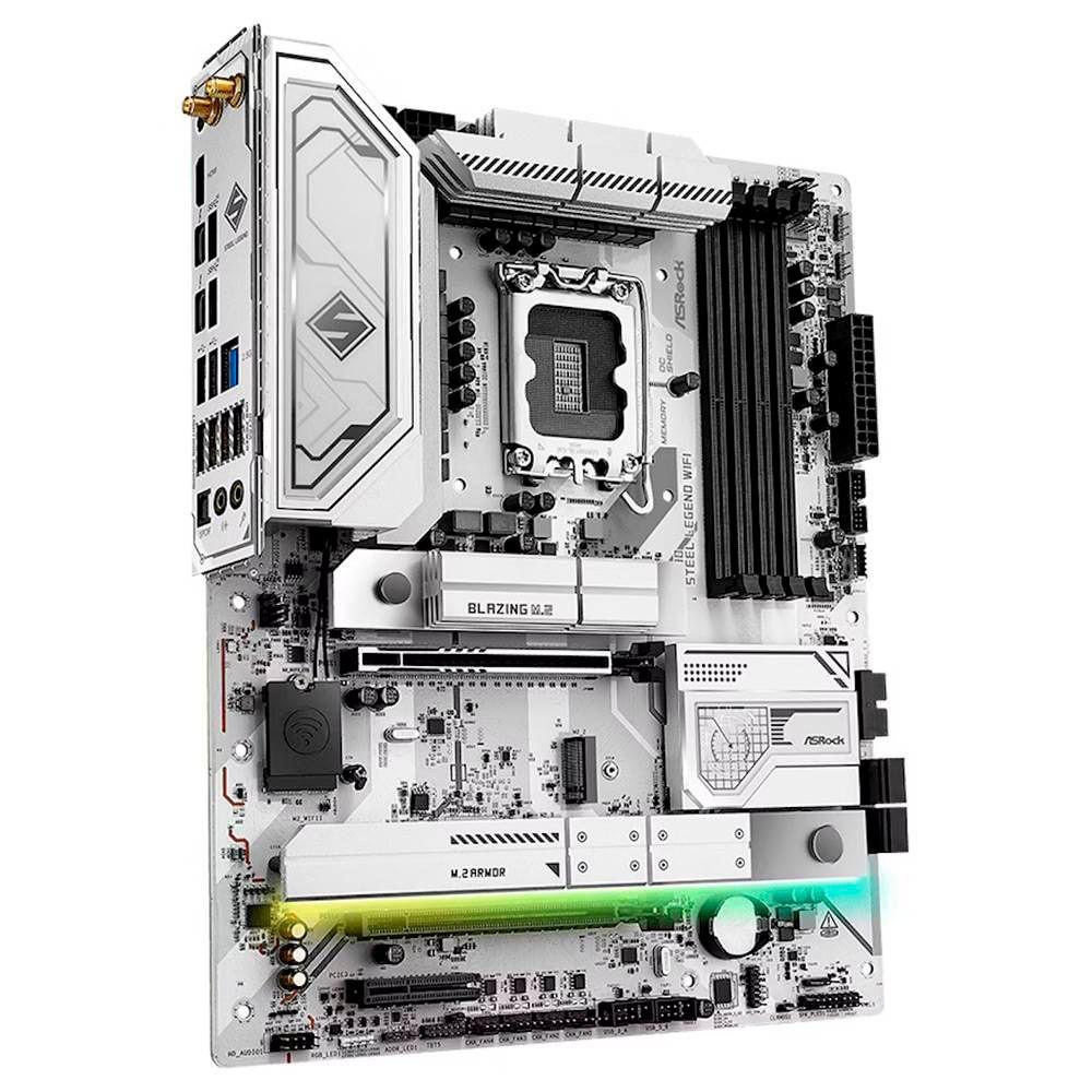 Motherboard ASROCK Z890 Steel Legend WiFi (LGA 1851 (Socket V1) - Intel Core Ultra - ATX - Branco), miniatura 4