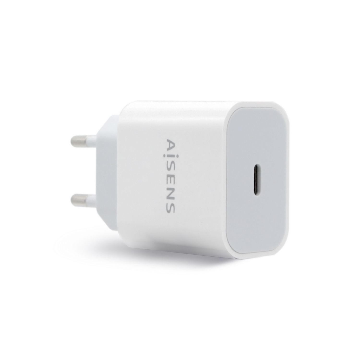 Carregador USB-C AISENS A110-0537 (20 W - Branco)