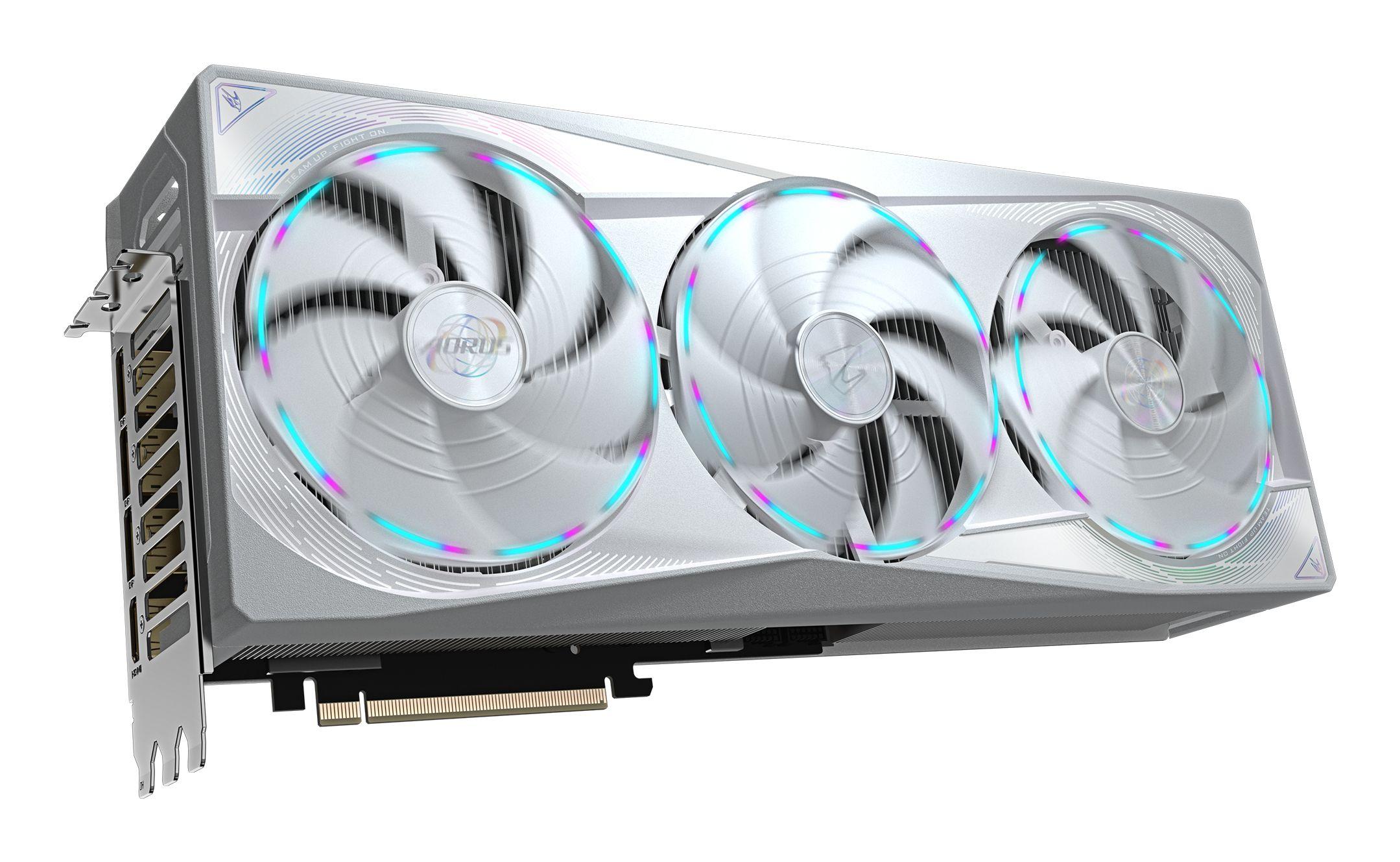Placa Gráfica GIGABYTE AORUS GeForce RTX 5080 MASTER ICE 16G (GeForce RTX 5080 - 16 GB - 256 bit - Branco), miniatura 3