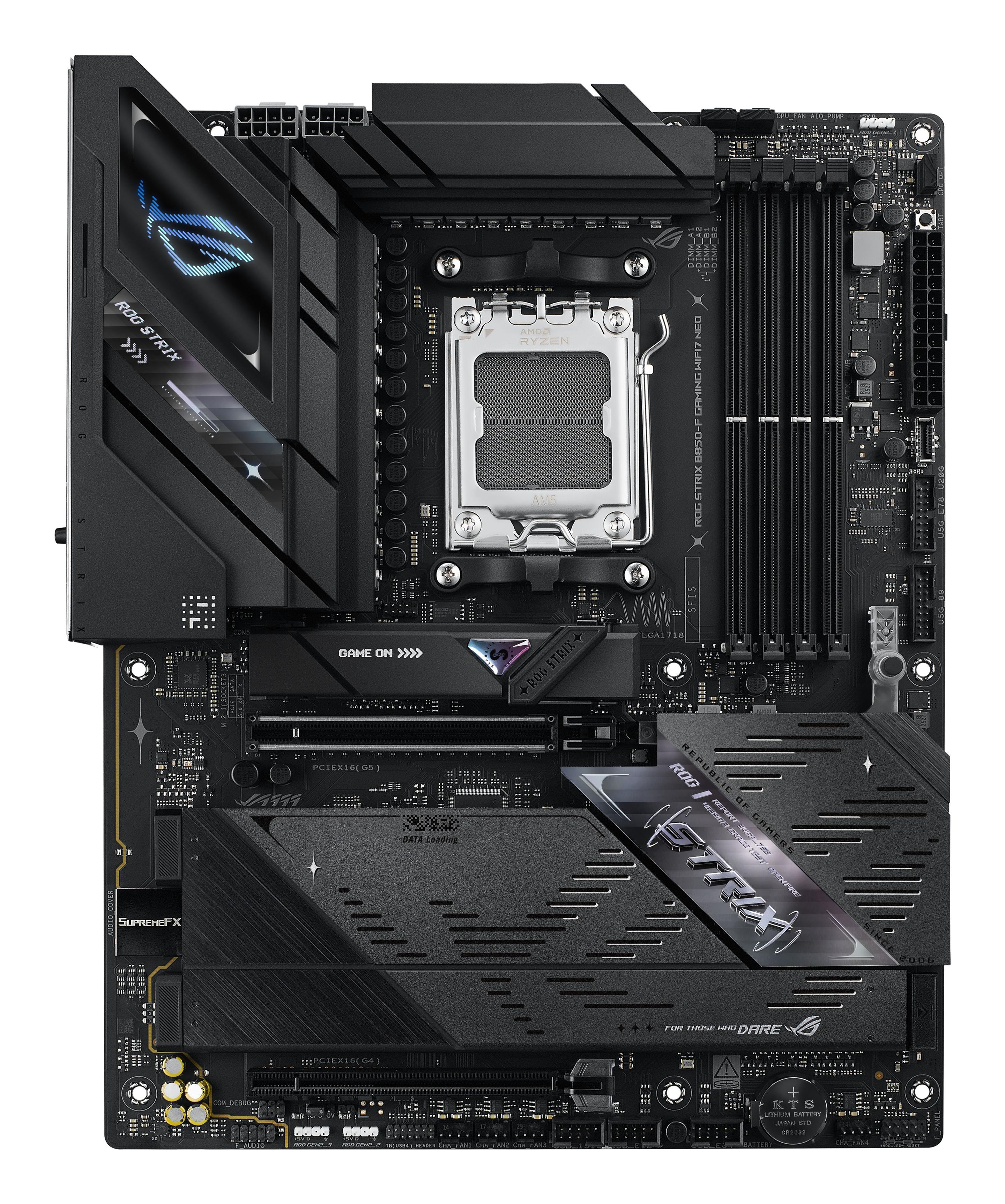 Motherboard ASUS ROG STRIX B850-F GAMING WIFI7 NEO (AM5 - ATX - Duplo canal - Multicor)