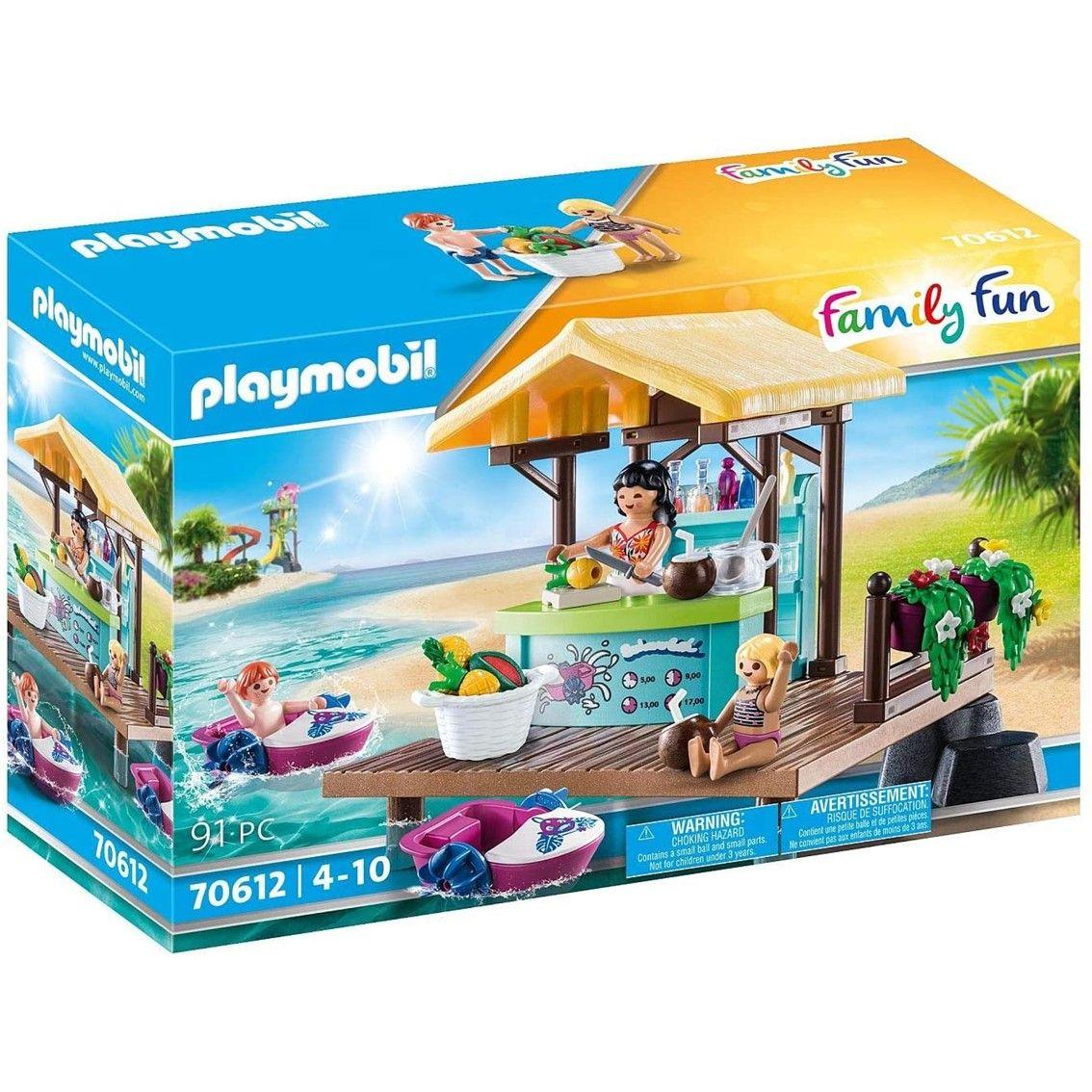 Conjunto de Brincar PLAYMOBIL 70612 Aluguer de Barcos com Bar (4 anos - Multicor)