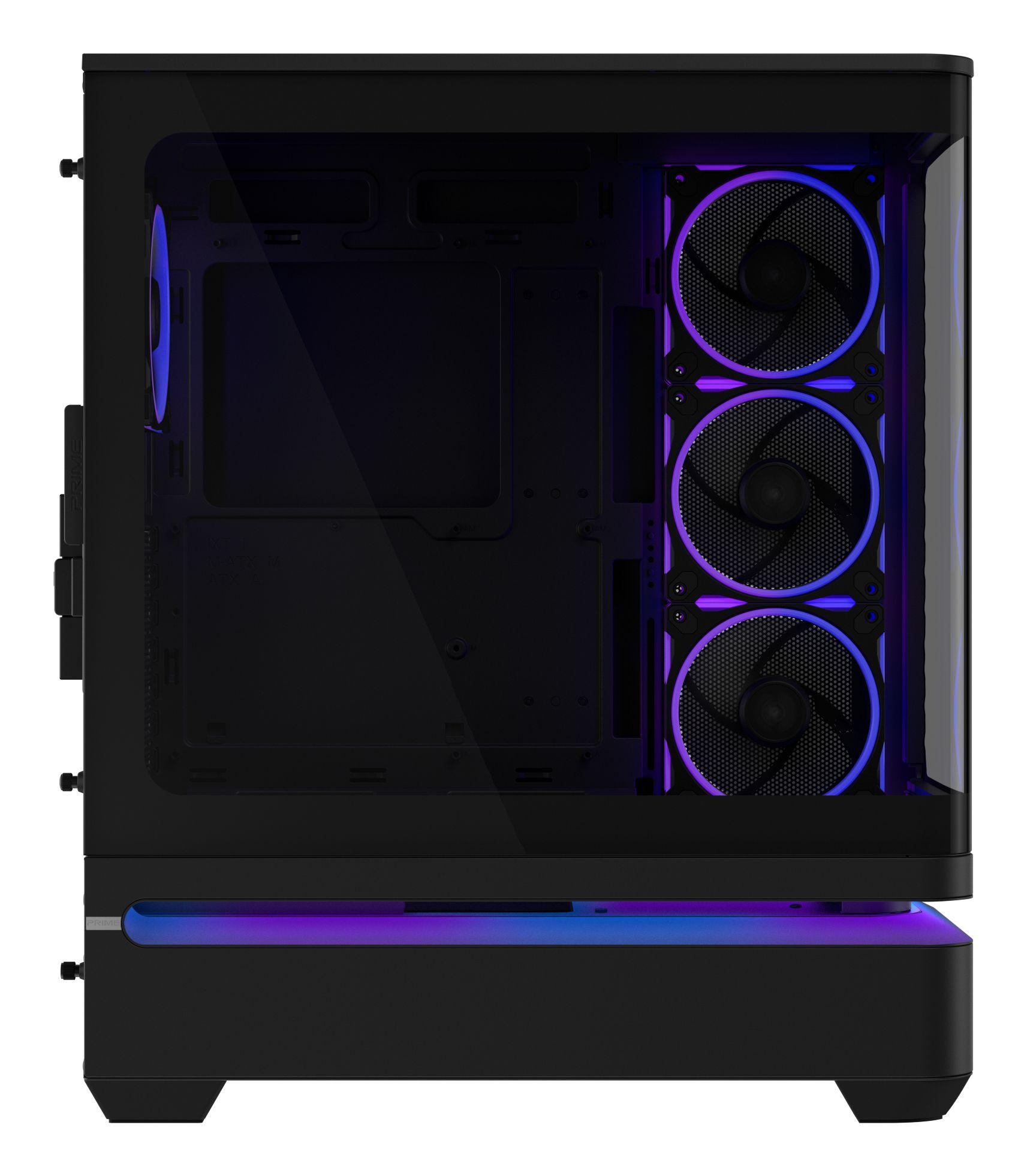 Caixa PC ASUS PRIME AP304 TG ARGB (Mini-ITX, ATX, micro ATX - 17,5 cm - 42 cm - Preto) — miniatura 8
