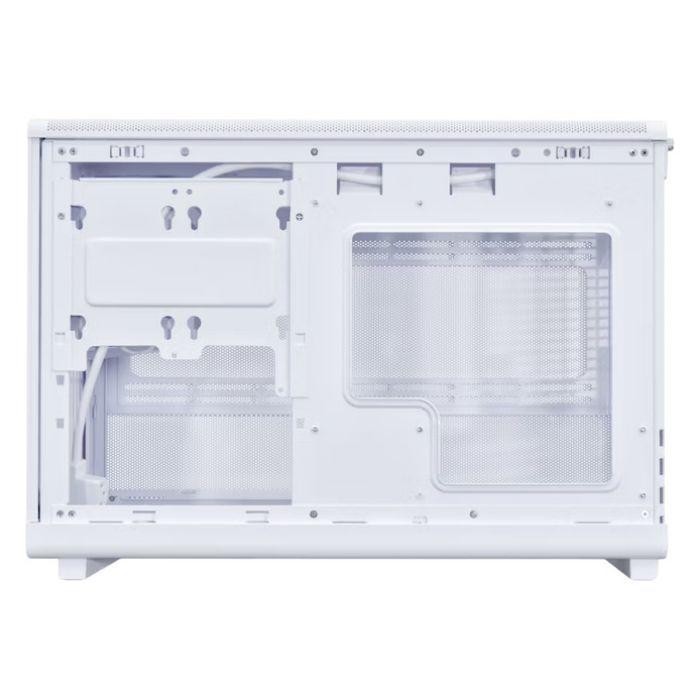 Caixa PC LIAN LI A3-MATX-WD-W (Micro ATX, Mini-ITX - ATX, SFX, SFX-L - 2,5" - Branco e Madeira) — miniatura 3