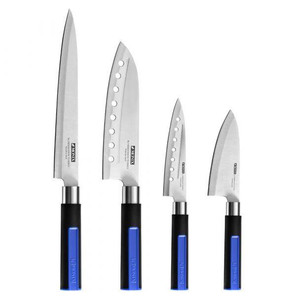 Conjunto de 4 Facas de Cozinha Japonesas MONIX (Aço inoxidável - Inox) — miniatura 2