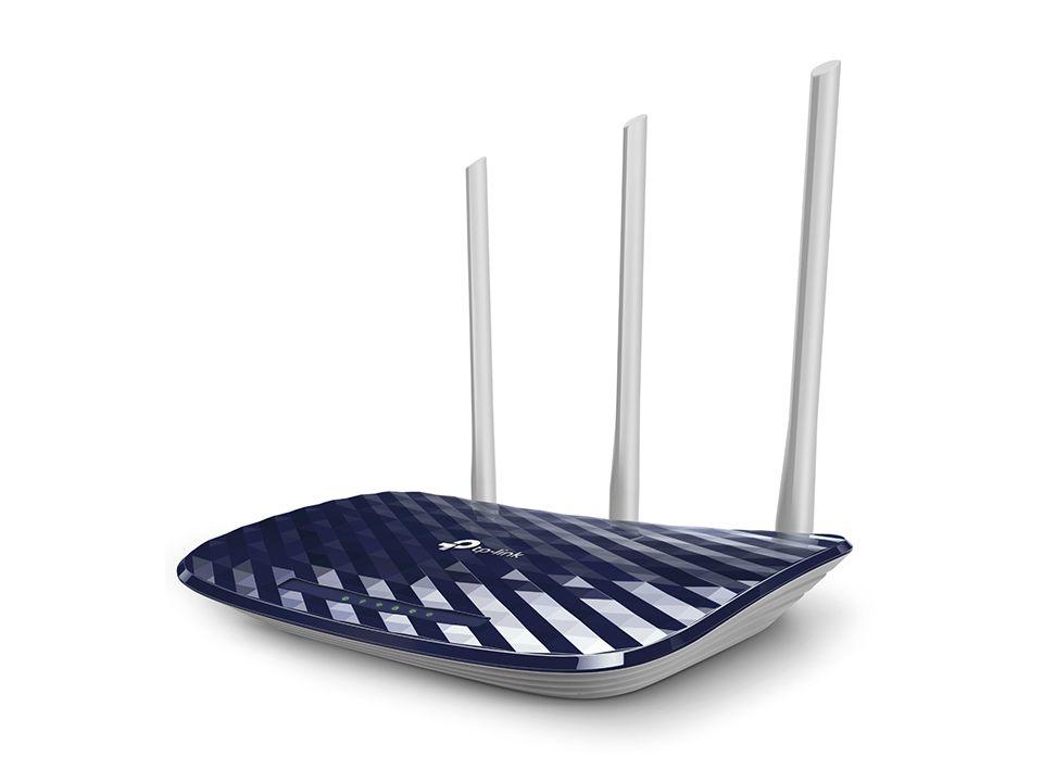 Router TP-LINK Archer C20 (Wi-Fi 5 - 433 Mbit/s - Dual-band - Preto e Branco)