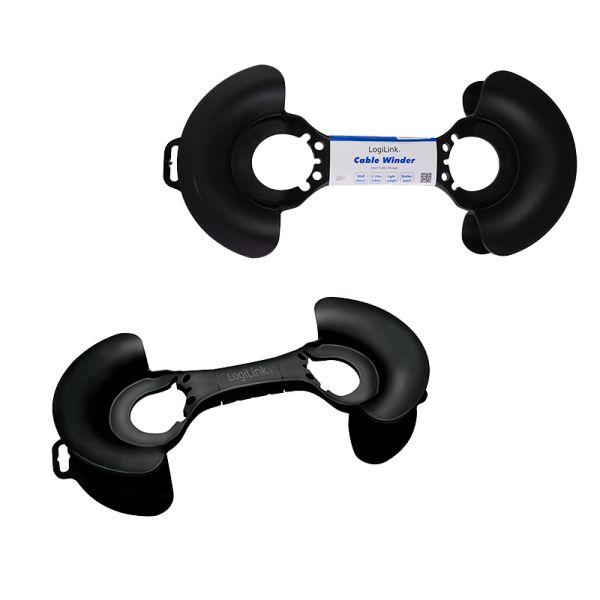 Enrolador de Cabos LOGILINK KAB0068 (Polipropileno - Preto), miniatura 7