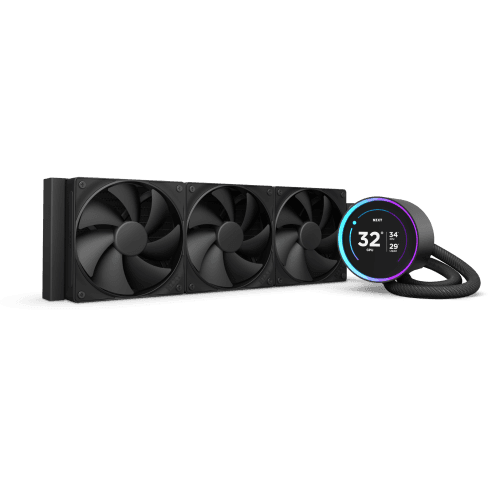 Sistema de Refrigeração Líquida Tudo-em-Um NZXT Kraken Elite 360 (Radiador 360 mm - LCD IPS 2,72" - Preto)