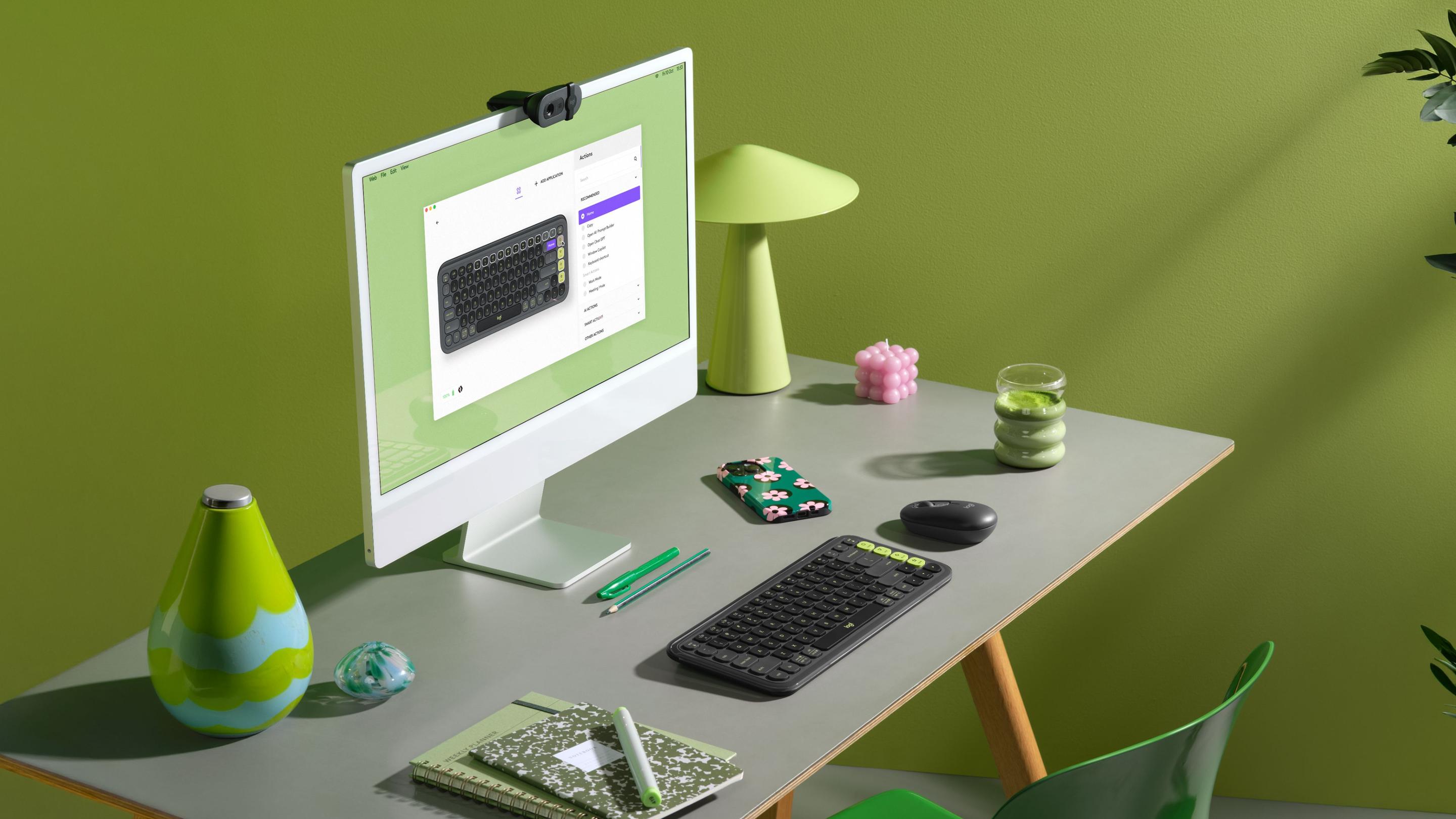Teclado LOGITECH POP Icon Keys (Estados Unidos - Teclas tesoura - Mini - Grafite) — miniatura 9