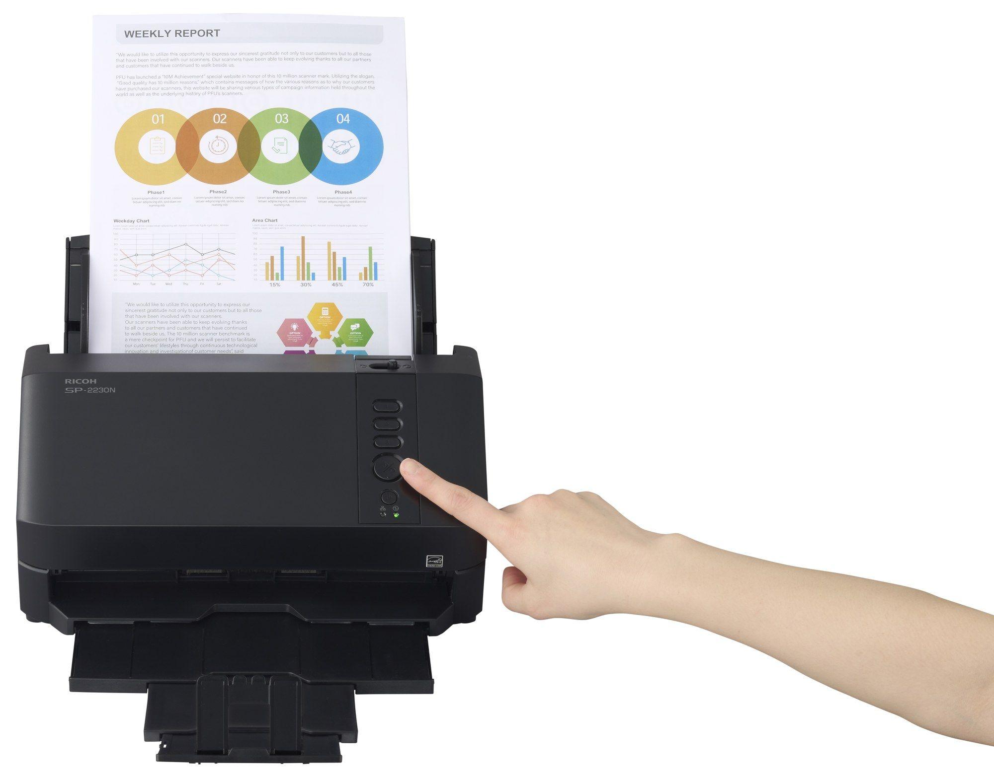 Scanner ADF RICOH SP-2230N (3.2 Gen 1 - Windows 11 x64 - Preto) — miniatura 5