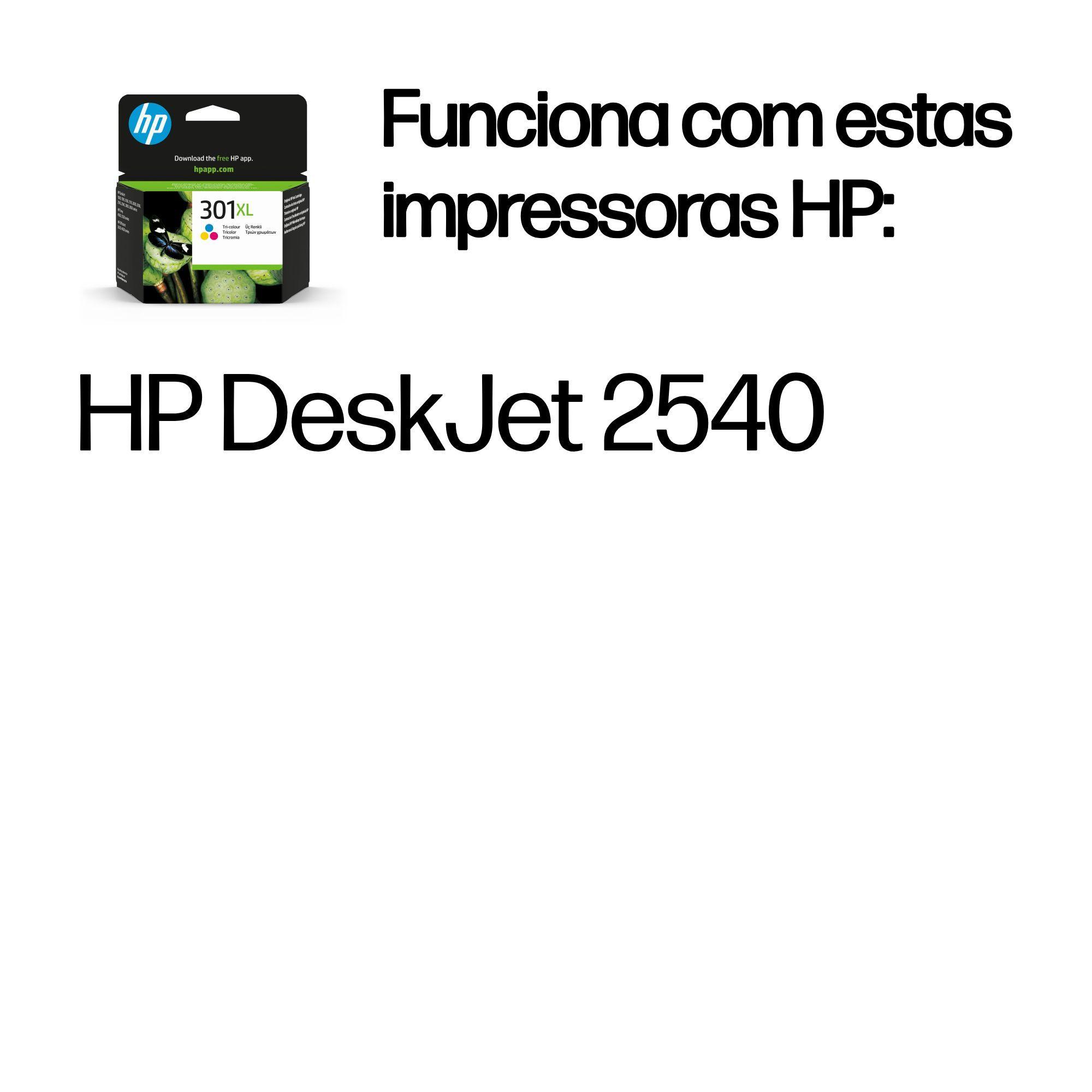 Tinteiro HP 301XL CH564EE (300 páginas - Tricolor), miniatura 2