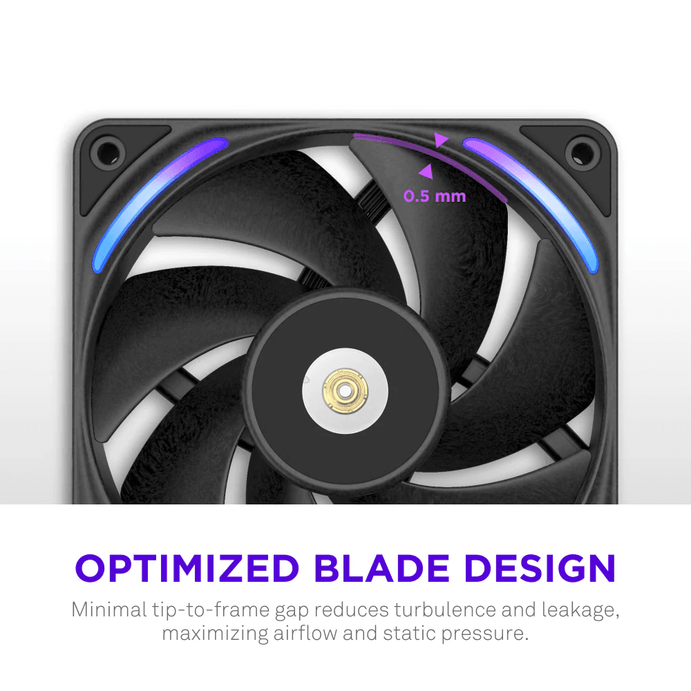 Ventoinha NZXT F120X Performance RGB (RGB multicolor - Preto) — miniatura 5