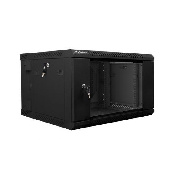 Armário Rack de Parede LANBERG WF02-6606-10B (19" - 6U - 600 x 600 mm - Preto) — miniatura 3