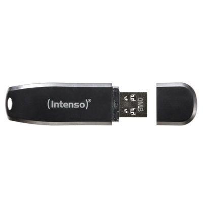 Pen USB INTENSO Speed Line 3533470 (Com tampa - USB Type-A - USB 3.2 Gen 1 - Preto)