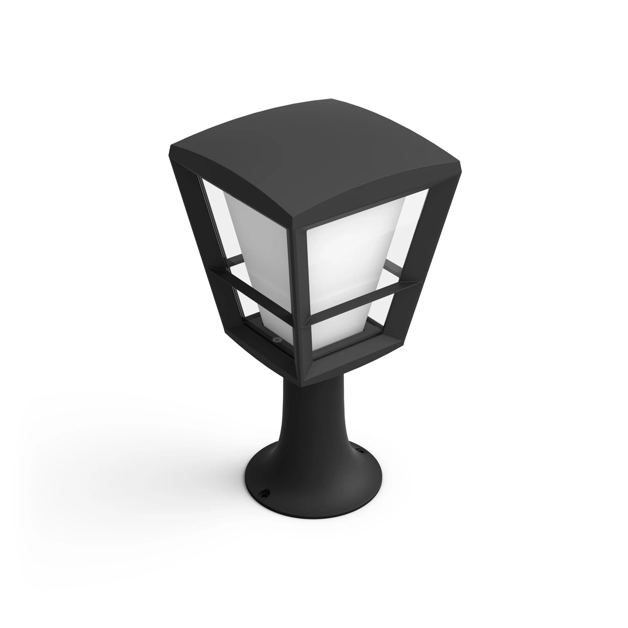 Candeeiro de Pedestal Exterior Inteligente PHILIPS Hue Econic (Vidro - Preto) — miniatura 2