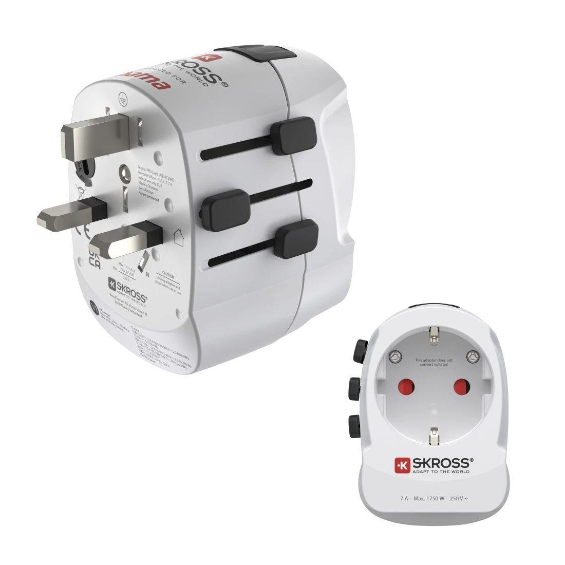 Adaptador de Viagem HAMA ProLight 0PD (Branco)