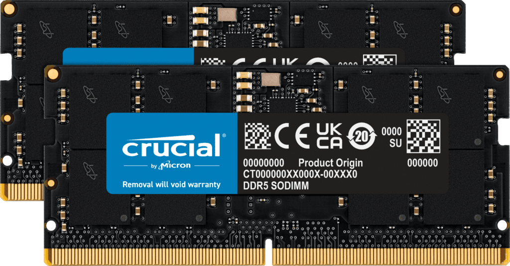 Memória RAM CRUCIAL CT2K16G56C46S5 (5600 MHz - 32 GB - SO-DIMM)