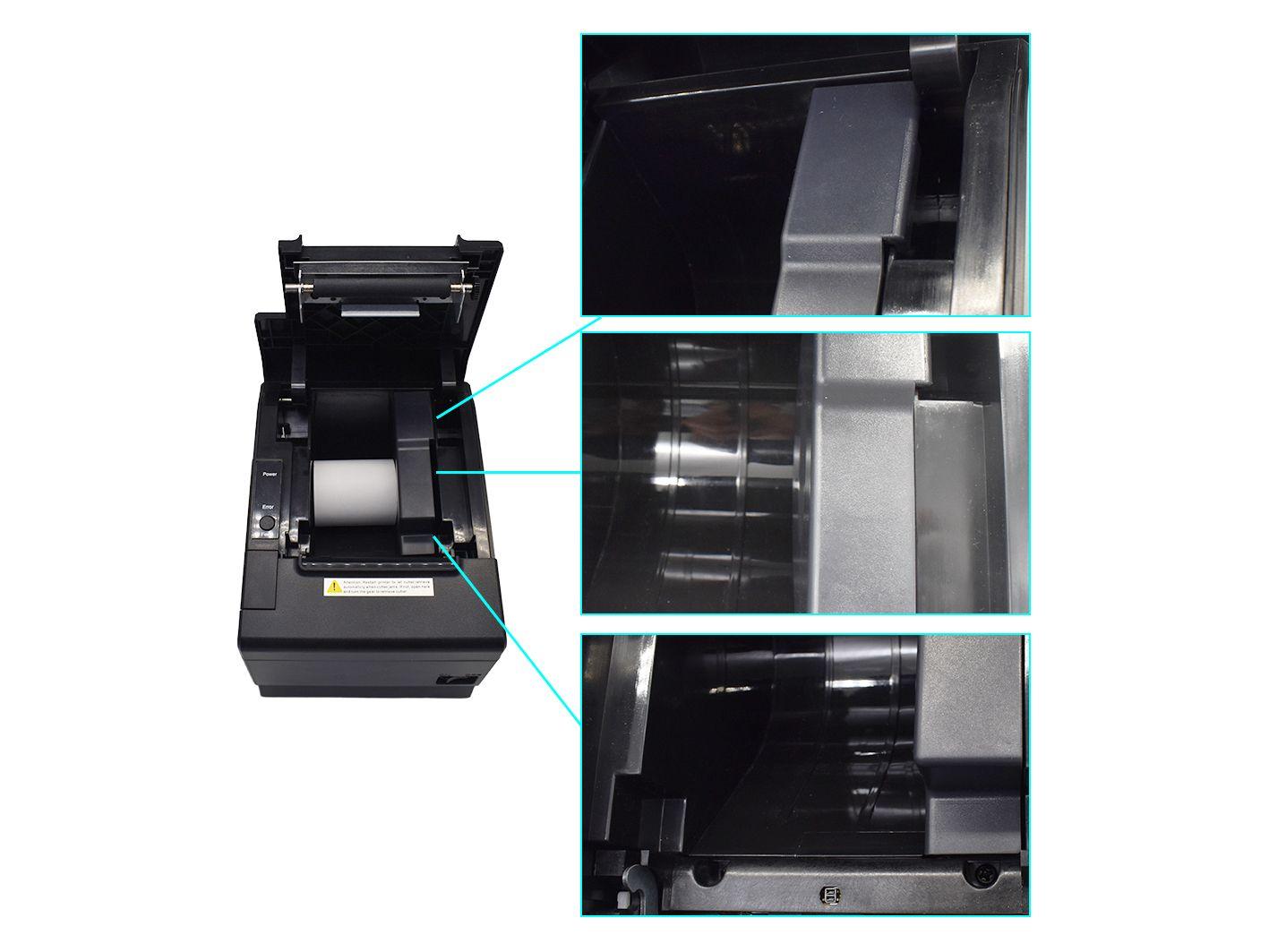 Impressora de Recibos POS EQUIP 351005 (AC, Serial, USB - Com fios - Preto) — miniatura 8