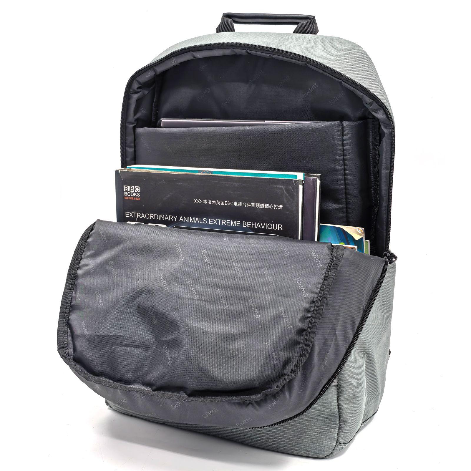 Mochila EWENT EW2538 (25 l - 40,9 cm - Altura 45 cm - Cinzento), miniatura 5
