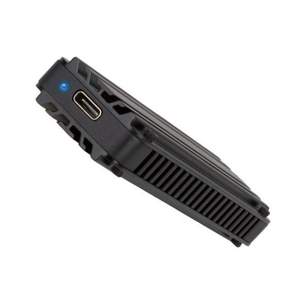 Caixa Externa para SSD M.2 SILVERSTONE TECHNOLOGY SST-MS12 (M.2 - USB 3.2 Gen 2x2 Type-C - NVMe M.2, chave M - Preto), miniatura 3