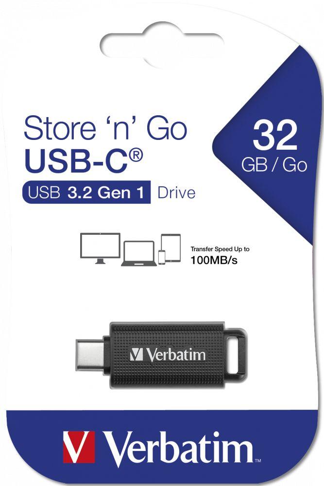 Pen USB VERBATIM Store 'n' Go 49458 (Slide - USB Type-C - USB 3.2 Gen 1 - Preto) — miniatura 6