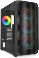 Caixa de Computador SHARKOON AK3 RGB (ATX, Micro ATX, Mini-ITX - Midi Tower - Multicolorido - Preto)