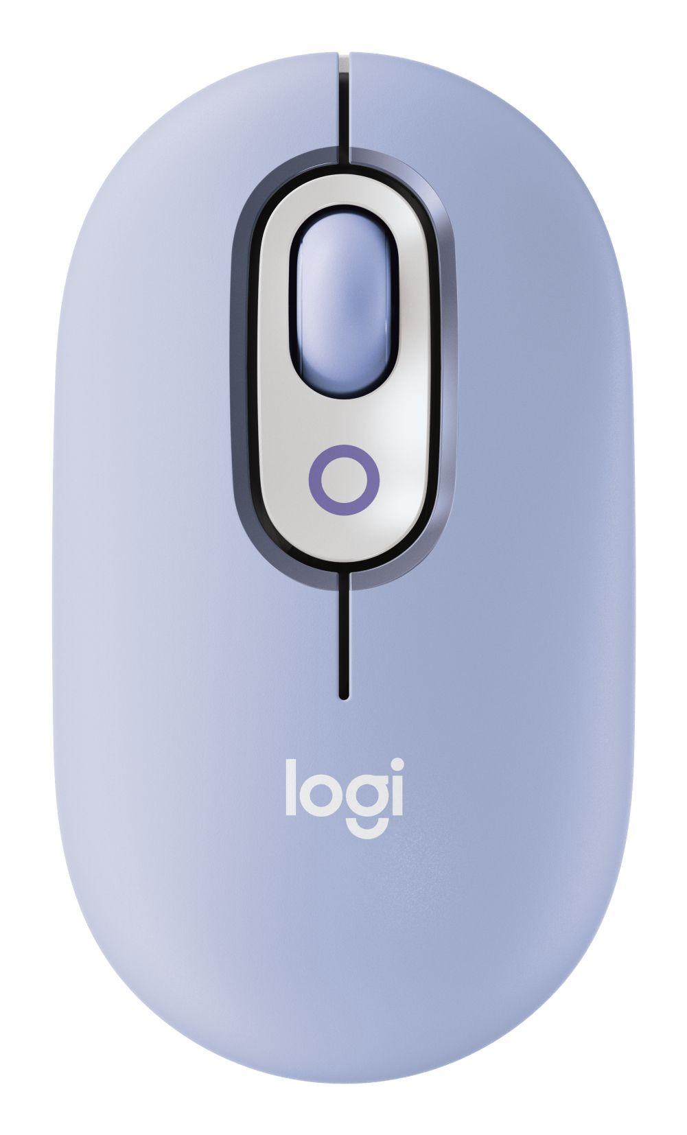 Rato LOGITECH POP Mouse (Ambidestro - 4000 DPI - Ótico - Lilás)