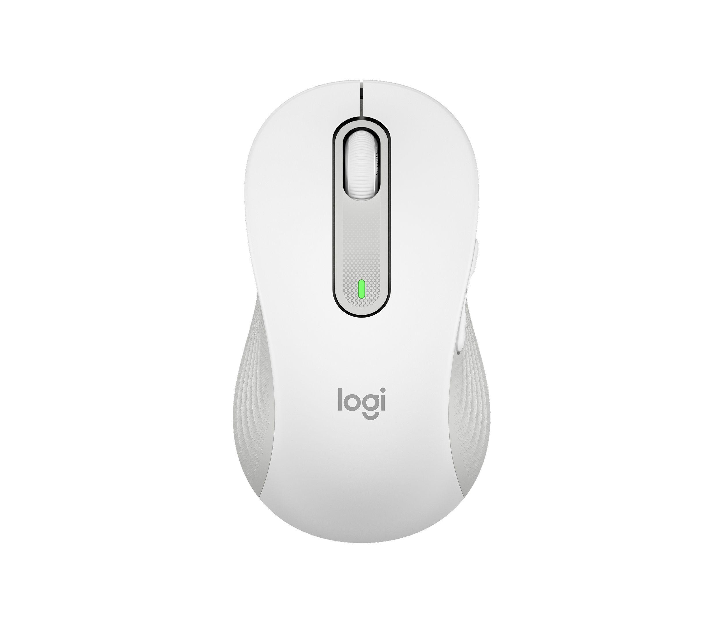 Rato LOGITECH Signature M650 L para Canhotos (Mão esquerda - 4000 DPI - Ótico - Branco)