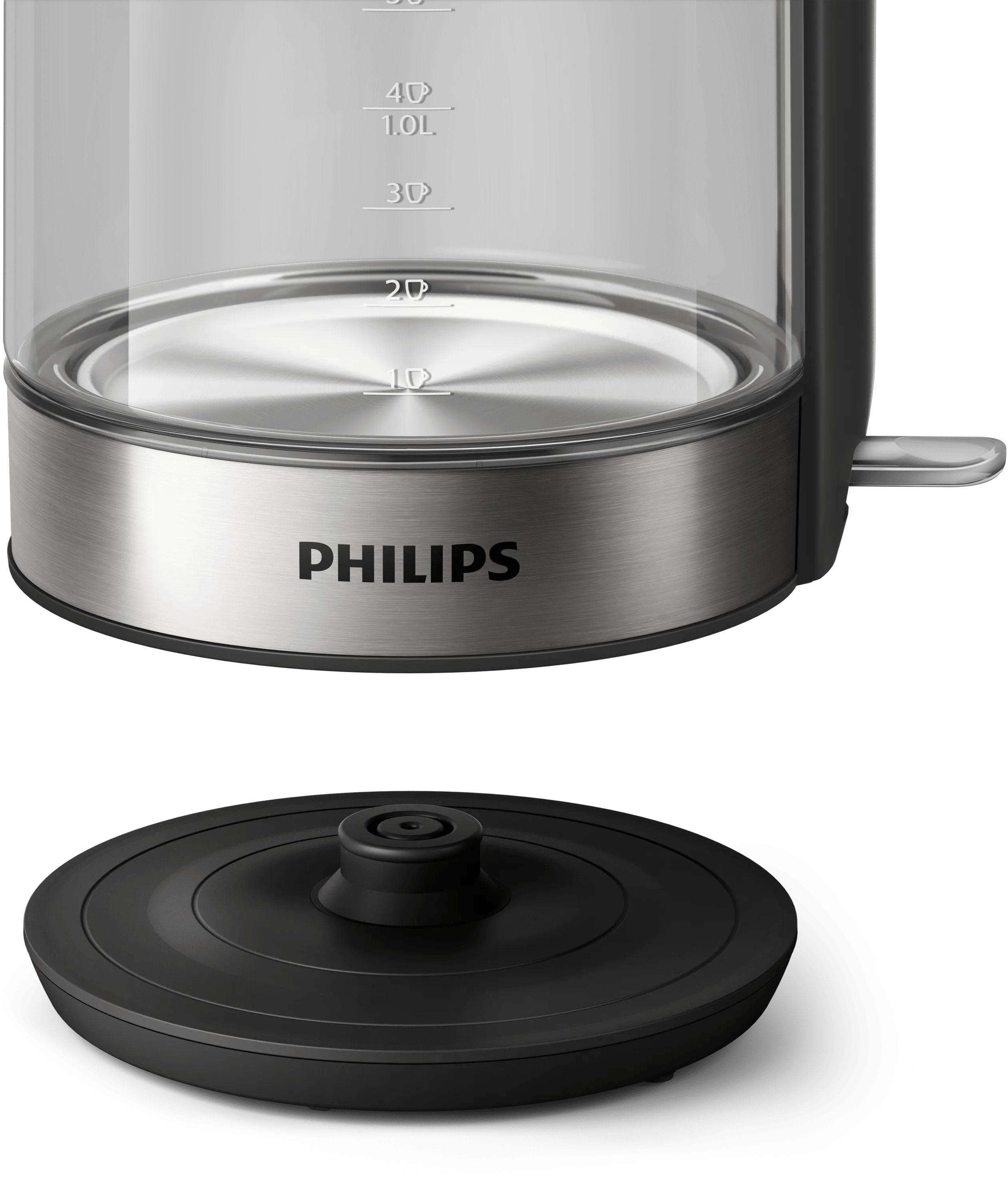 Jarro Elétrico PHILIPS HD9339/80 (2200 W - 1,7 l - Vidro, Aço inoxidável - Preto, Inox e Transparente), miniatura 4