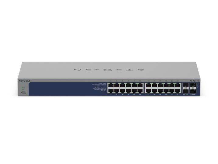Switch Gerido NETGEAR XS724TM (4 MB - 560 Gbit/s - L2/L3/L4 - Prateado) — miniatura 2