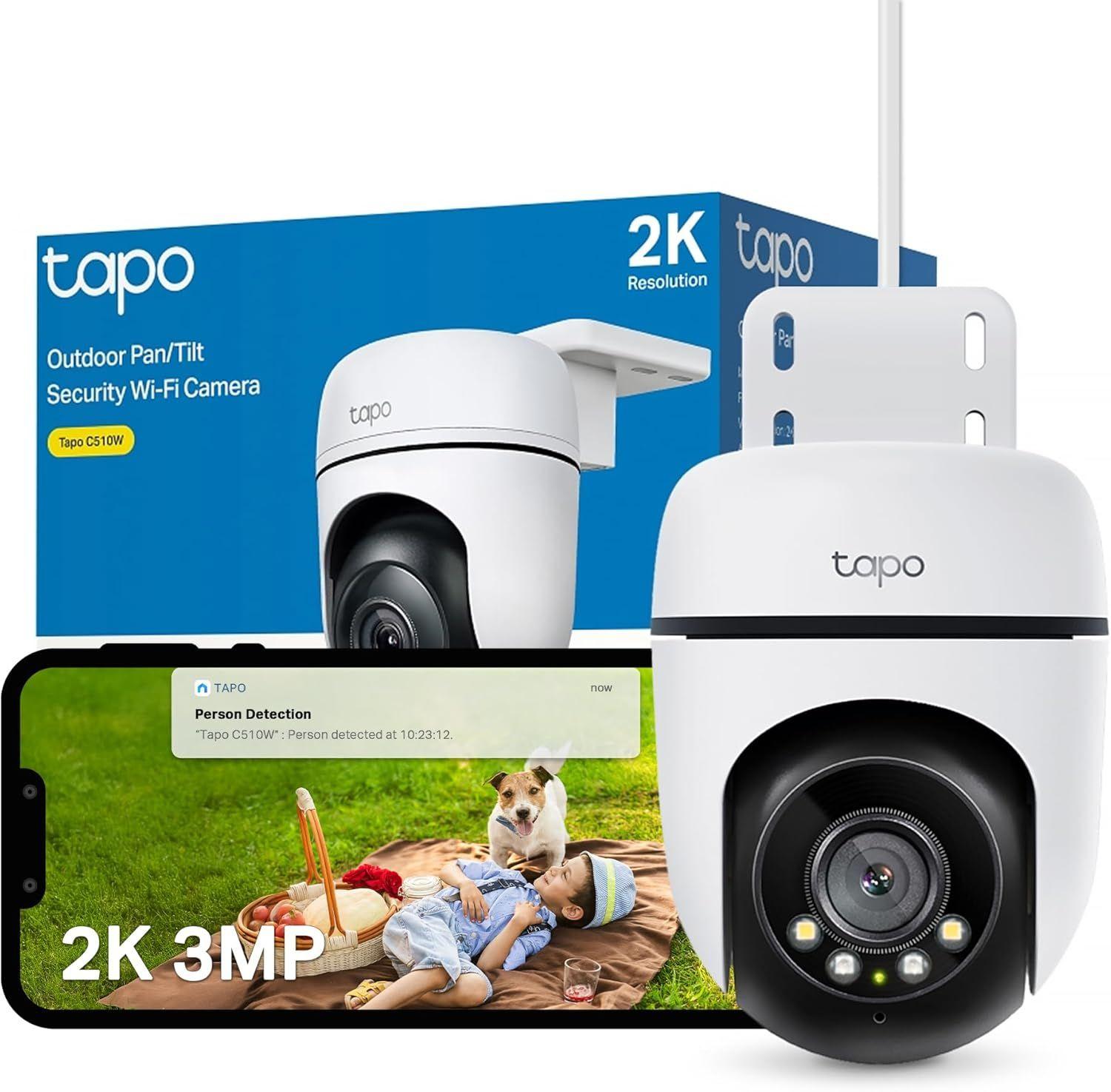 Câmara de Segurança IP TP-LINK Tapo C510W (Interior e exterior - 3 MP - 2304 x 1296 pixels - Branco e Preto), miniatura 6