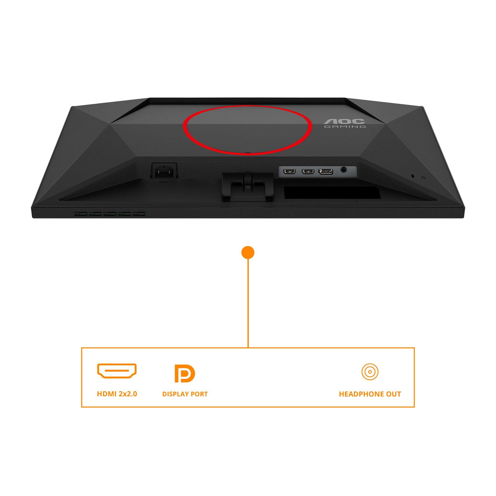Monitor AOC 25G4SRE (24,5" - Fast IPS - 310 Hz - Preto/Vermelho) — miniatura 3