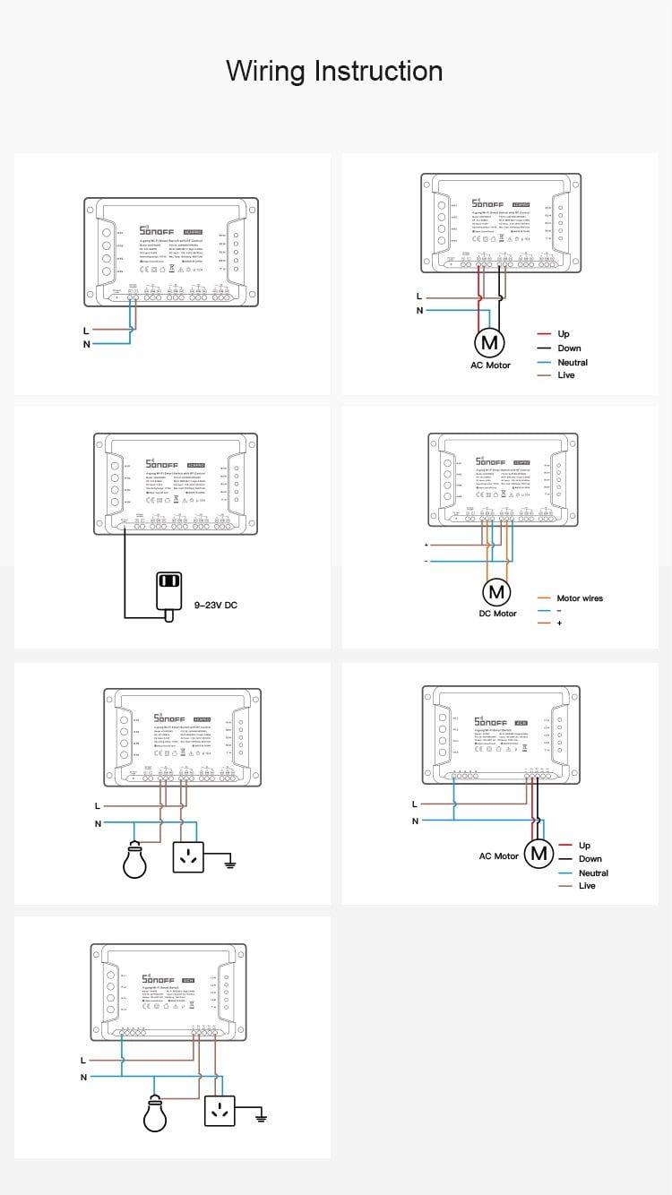 Módulo de Relé SONOFF 4CHR3 (PC V0 - 145 * 90 * 34 - Branco), miniatura 4