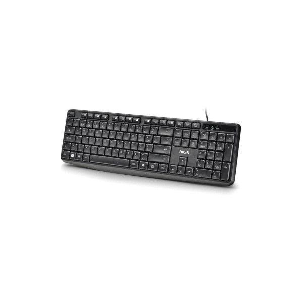 Teclado NGS Funky V4 (QWERTY Português - Membrana silenciosa - Tamanho completo - Preto), miniatura 2