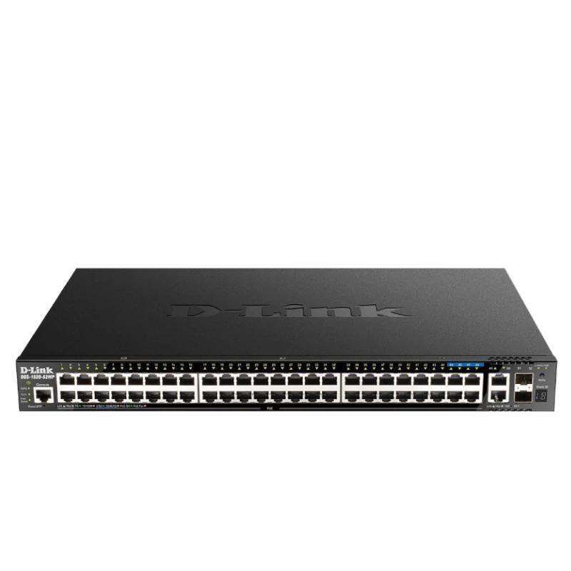 Switch D-LINK DGS-1520-52MP/E (Gigabit Ethernet - 188 Gbit/s - L3 - Preto) — miniatura 2