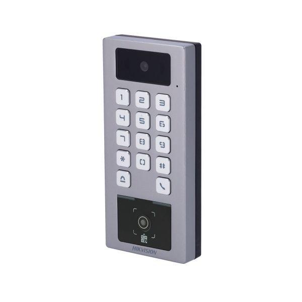 Terminal de Controlo de Acessos HIKVISION DS-K1T502DBWX-CQR (IP69 - IK09 - Cartão DESFire, QR e PIN - Cinzento), miniatura 2