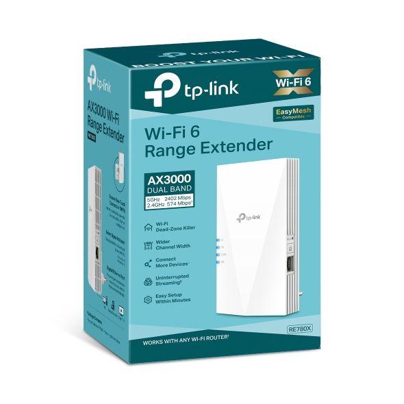 Extensor Wi-Fi TP-LINK RE780X (Wi-Fi 6 - Banda dupla - 10, 100, 1000 Mbit/s - Branco) — miniatura 4