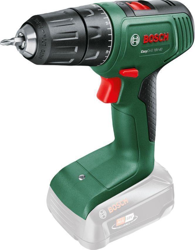 Berbequim Aparafusador Sem Fios BOSCH EasyDrill 18V-40 (Preto e Verde)