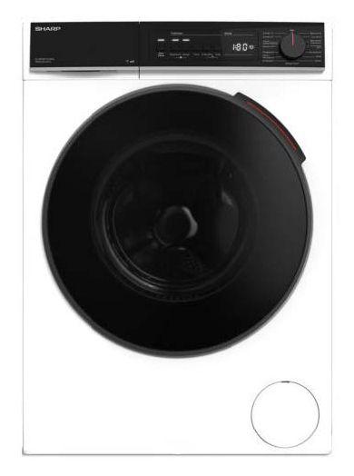 Máquina de Lavar Roupa Independente SHARP ES-WNFB914CWDA-DE (1400 RPM - B - 36 l - Branco/Preto)