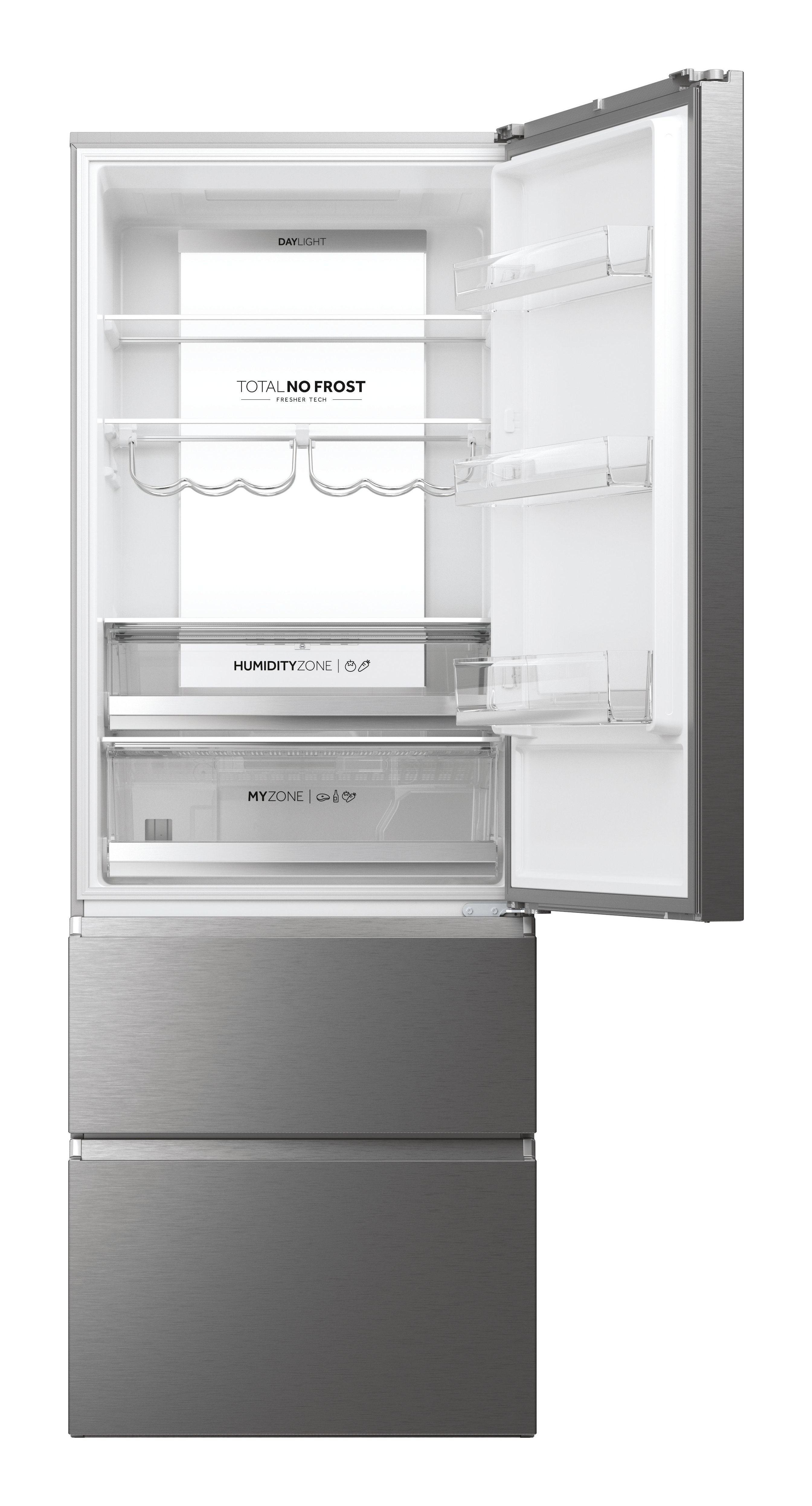 Frigorífico Combinado Independente HAIER 3D 70 Série 7 HTW7720ENMP (483 l - hOn - 200,6x70x67,5 cm - Cinzento) — miniatura 2